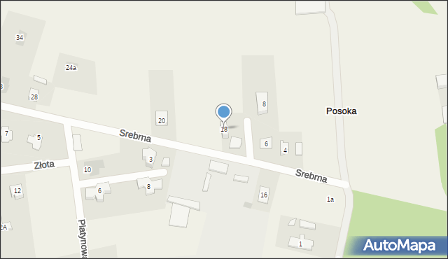 Posoka, Srebrna, 18, mapa Posoka