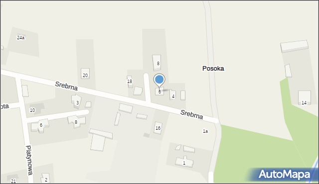 Posoka, Srebrna, 6, mapa Posoka