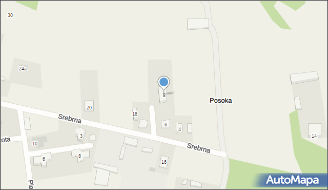 Posoka, Srebrna, 8, mapa Posoka