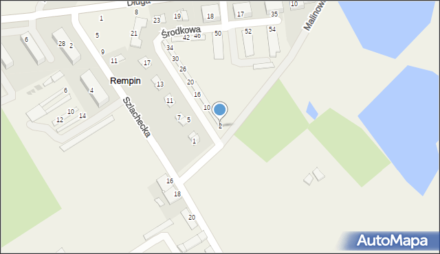 Rempin, Środkowa, 2, mapa Rempin