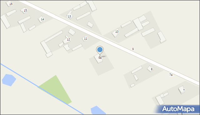 Srebrna, Srebrna, 9a, mapa Srebrna