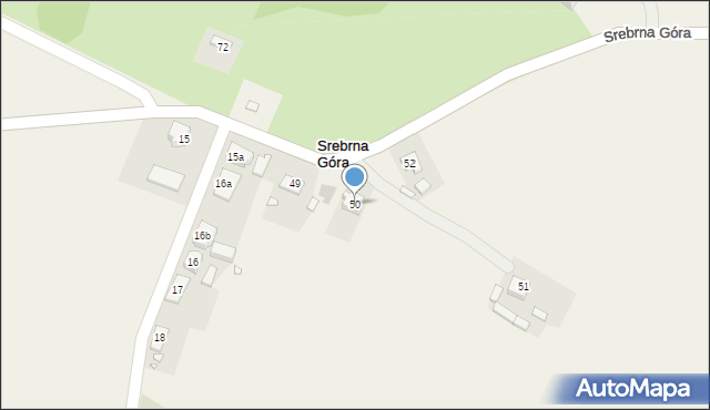 Srebrna Góra, Srebrna Góra, 50, mapa Srebrna Góra