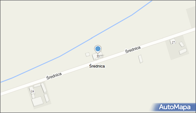 Średnica, Średnica, 33, mapa Średnica