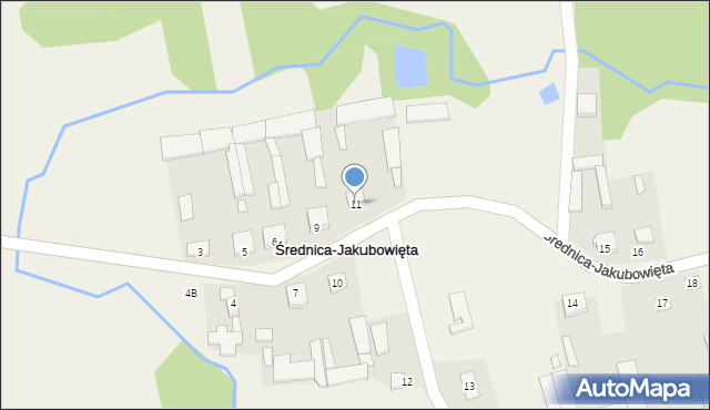 Średnica-Jakubowięta, Średnica-Jakubowięta, 11, mapa Średnica-Jakubowięta