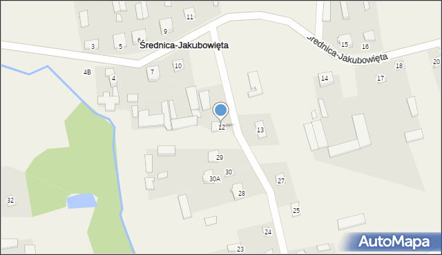 Średnica-Jakubowięta, Średnica-Jakubowięta, 12, mapa Średnica-Jakubowięta