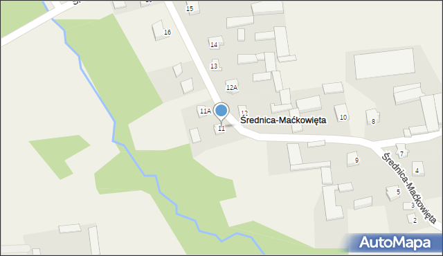 Średnica-Maćkowięta, Średnica-Maćkowięta, 11, mapa Średnica-Maćkowięta