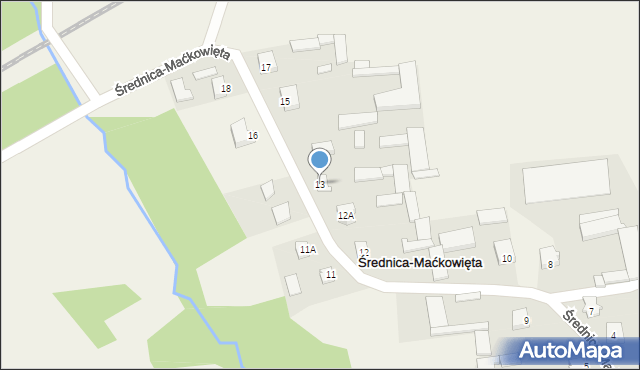 Średnica-Maćkowięta, Średnica-Maćkowięta, 13, mapa Średnica-Maćkowięta