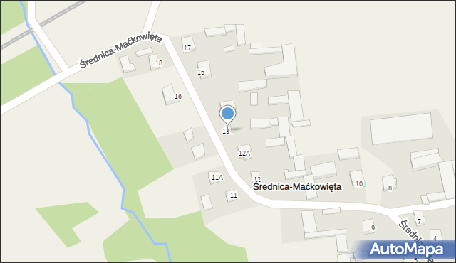 Średnica-Maćkowięta, Średnica-Maćkowięta, 13A, mapa Średnica-Maćkowięta