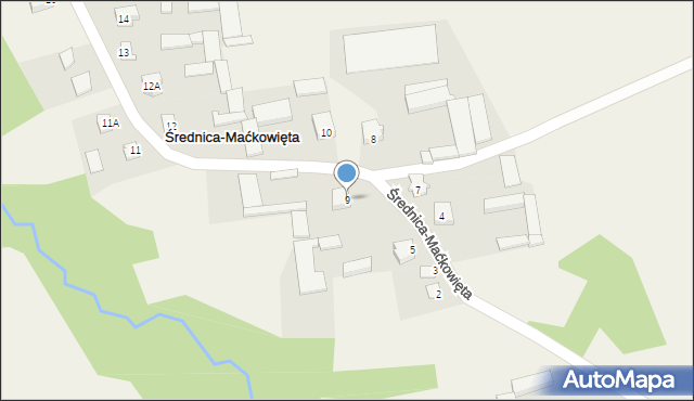 Średnica-Maćkowięta, Średnica-Maćkowięta, 9, mapa Średnica-Maćkowięta