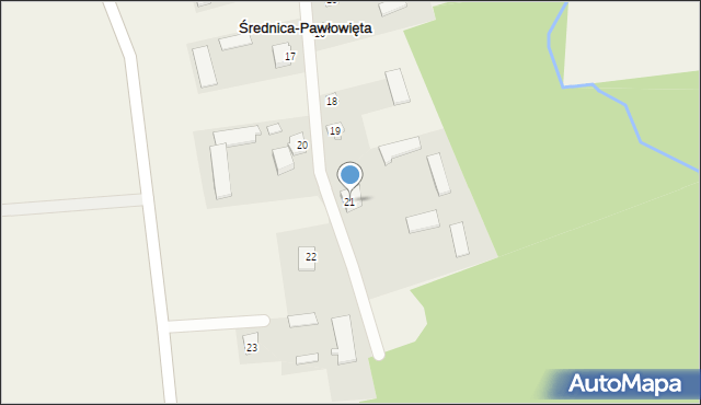 Średnica-Pawłowięta, Średnica-Pawłowięta, 21, mapa Średnica-Pawłowięta