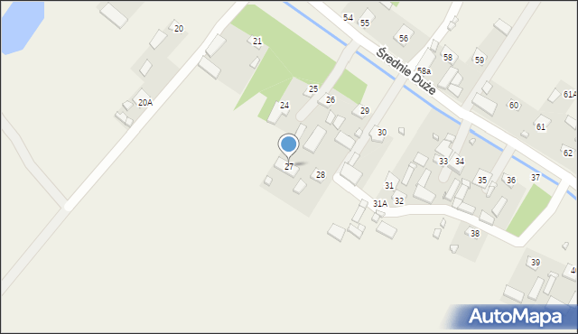 Średnie Duże, Średnie Duże, 27, mapa Średnie Duże