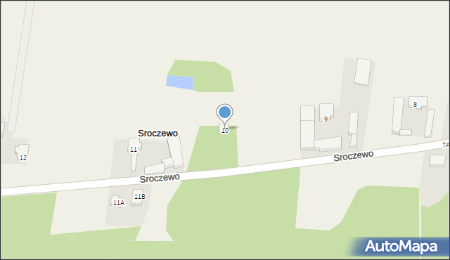 Sroczewo, Sroczewo, 10, mapa Sroczewo