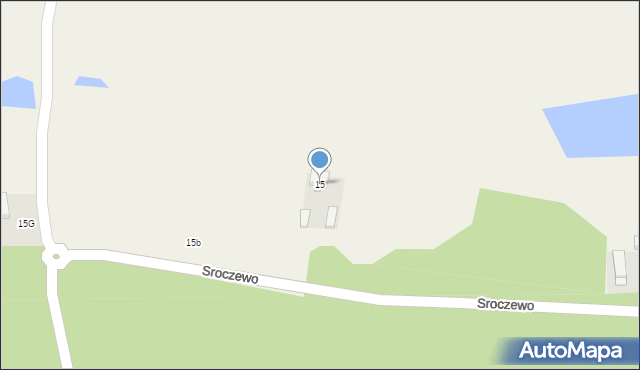 Sroczewo, Sroczewo, 15, mapa Sroczewo