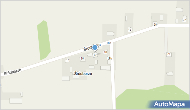 Śródborze, Śródborze, 17, mapa Śródborze