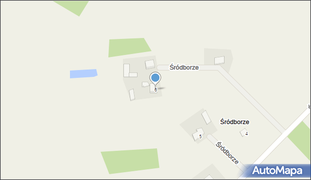 Śródborze, Śródborze, 6, mapa Śródborze