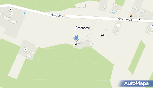 Śródborze, Śródborze, 29, mapa Śródborze