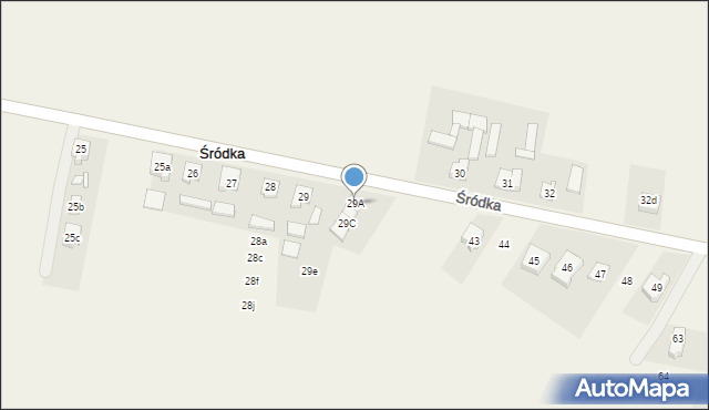 Śródka, Śródka, 29A, mapa Śródka
