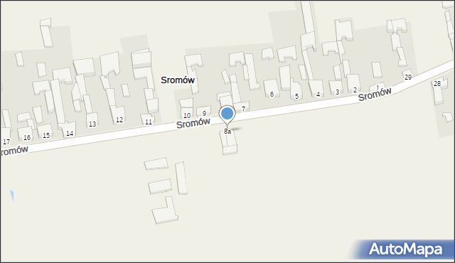 Sromów, Sromów, 8a, mapa Sromów