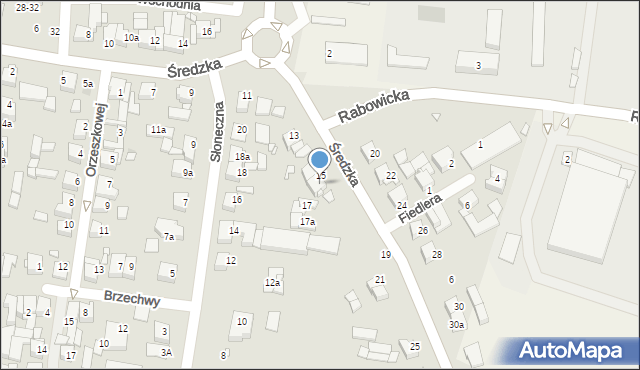 Swarzędz, Średzka, 15A, mapa Swarzędz