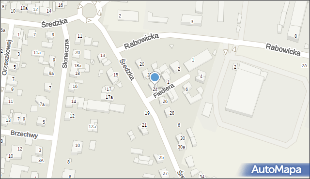 Swarzędz, Średzka, 24, mapa Swarzędz