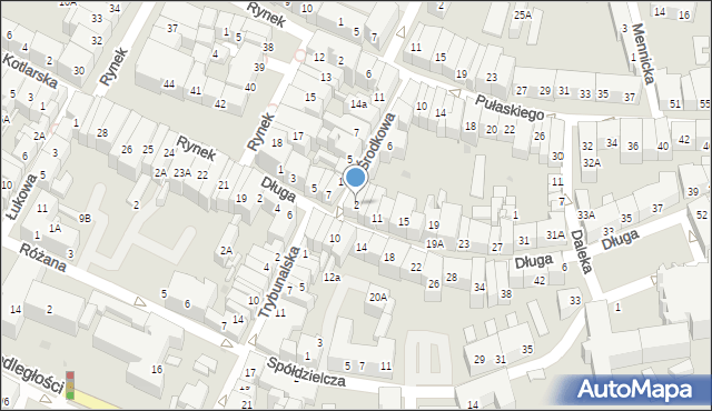 Świdnica, Środkowa, 2, mapa Świdnicy