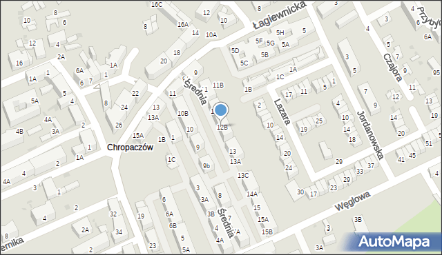 Świętochłowice, Średnia, 12B, mapa Świętochłowice