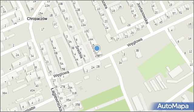 Świętochłowice, Średnia, 15B, mapa Świętochłowice