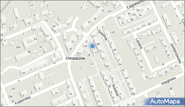 Świętochłowice, Średnia, 1A, mapa Świętochłowice