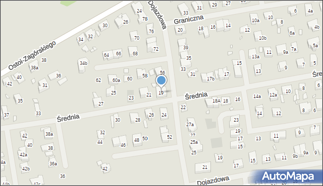 Szczecin, Średnia, 19, mapa Szczecina