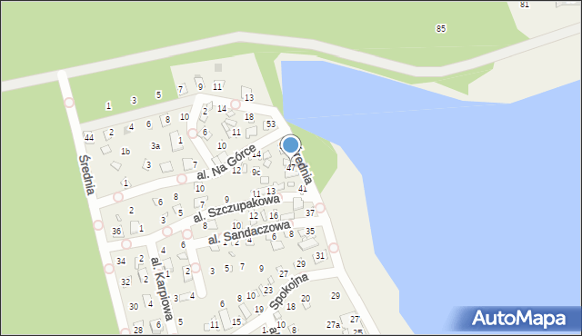 Turawa, Średnia, 47, mapa Turawa