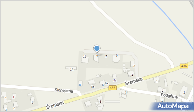 Utrata, Śremska, 9, mapa Utrata