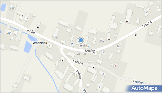 Wodzinek, Srocka, 27, mapa Wodzinek