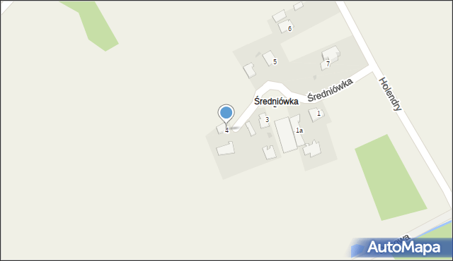 Wola Baranowska, Średniówka, 4, mapa Wola Baranowska