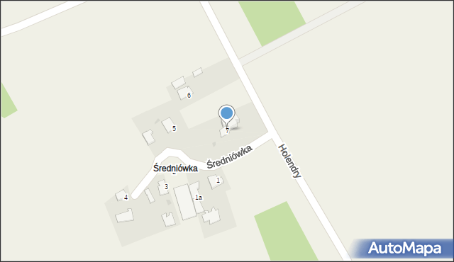 Wola Baranowska, Średniówka, 7, mapa Wola Baranowska