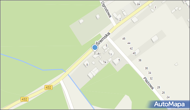 Zaniemyśl, Śremska, 7/2, mapa Zaniemyśl