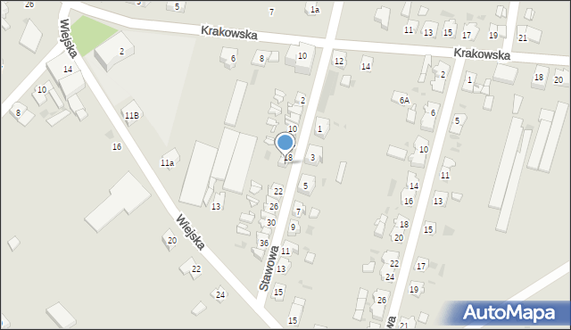 Baborów, Stawowa, 20, mapa Baborów