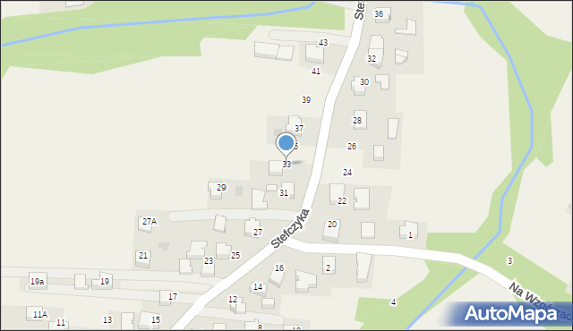 Bachowice, Stefczyka, 33, mapa Bachowice