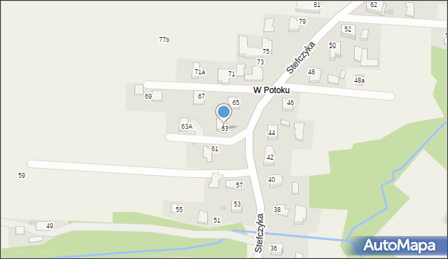 Bachowice, Stefczyka, 63, mapa Bachowice