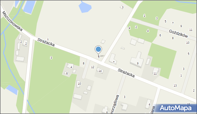 Bartoszówka, Strażacka, 5, mapa Bartoszówka