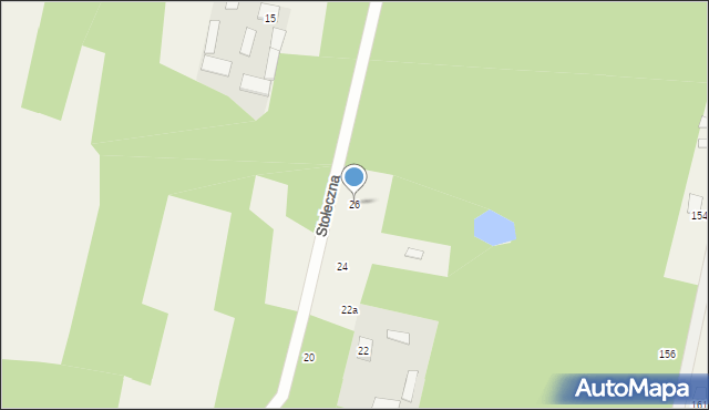 Basinów, Stołeczna, 26, mapa Basinów