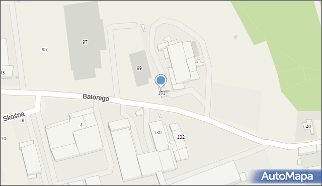 Batorowo, Stefana Batorego, 101, mapa Batorowo