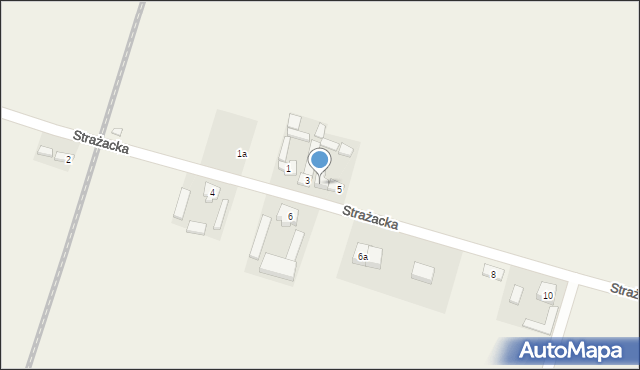 Będzelin, Strażacka, 3a, mapa Będzelin