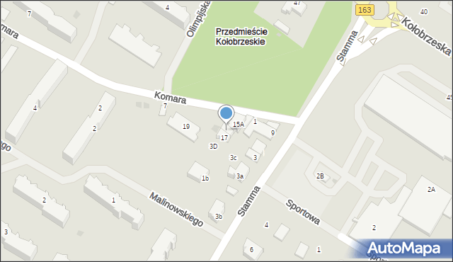 Białogard, Stamma Feliksa, 15, mapa Białogard