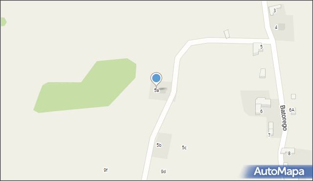 Biały Dunajec, Stefana Batorego, 5a, mapa Biały Dunajec