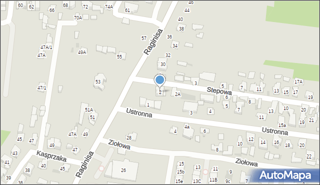 Białystok, Stepowa, 2, mapa Białegostoku