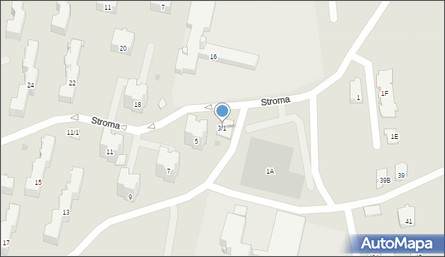 Białystok, Stroma, 3/1, mapa Białegostoku