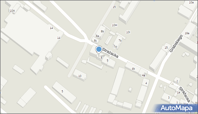 Bielawa, Strażacka, 9, mapa Bielawa