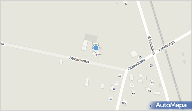 Bielsk Podlaski, Strokowska, 4, mapa Bielsk Podlaski