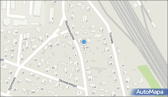 Bielsk Podlaski, Studziwodzka, 5, mapa Bielsk Podlaski