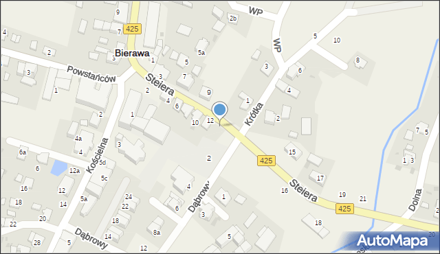 Bierawa, Steiera Ottona, ks., 14, mapa Bierawa